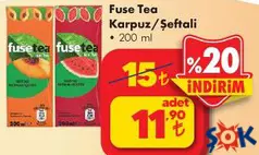 FUSE TEA KARPUZ/ŞEFTALİ SOĞUK ÇAY 200 ML